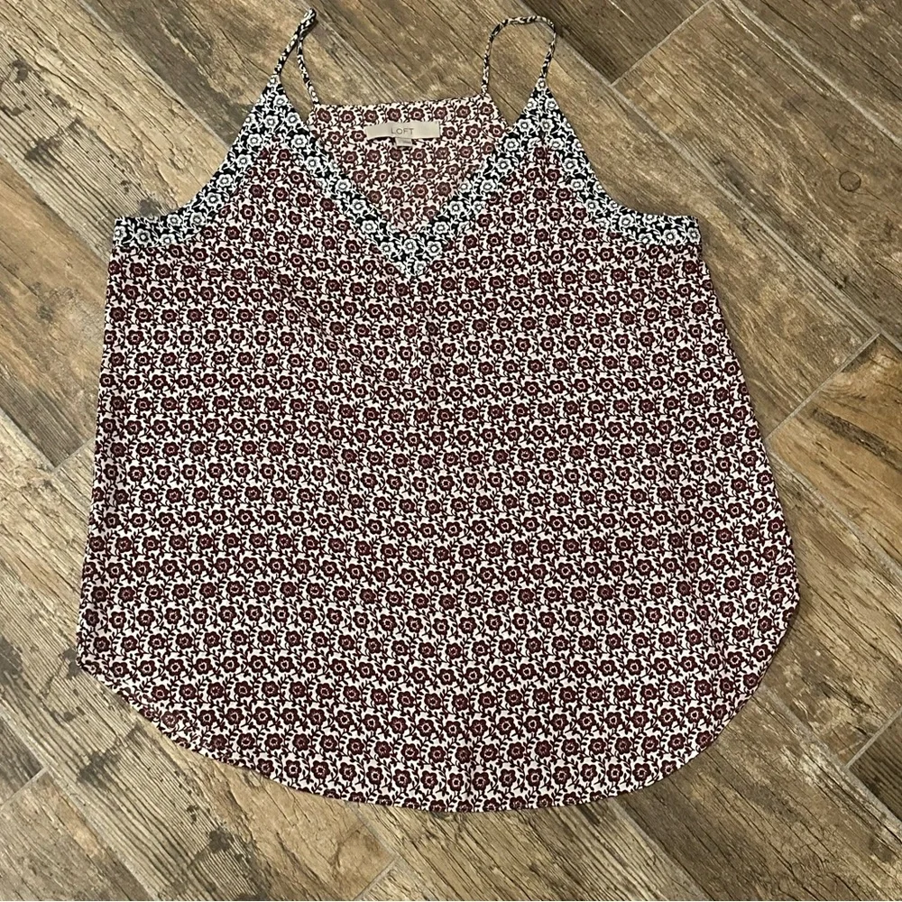 Ann Taylor Loft Patterned Shell - Picture 1 of 11